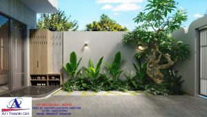 sân trồng cây xanh